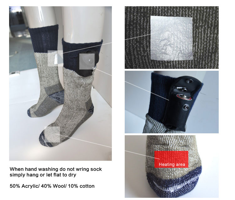 Photos of Battery Heated Sock
